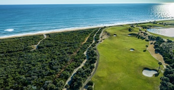 Aerial view of the Ocean Course at Hammock Beach Resort in Palm Coast Florida