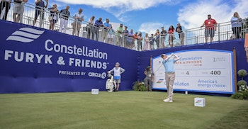 competitors playing in the Constellation Furyk & Friends golf tournament in Northeast Florida